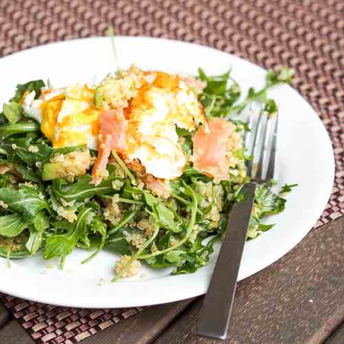 Breakfast Quinoa Salad w Eggs