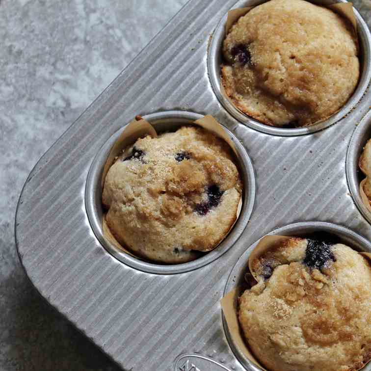 Easy Blueberry Streusel Muffins