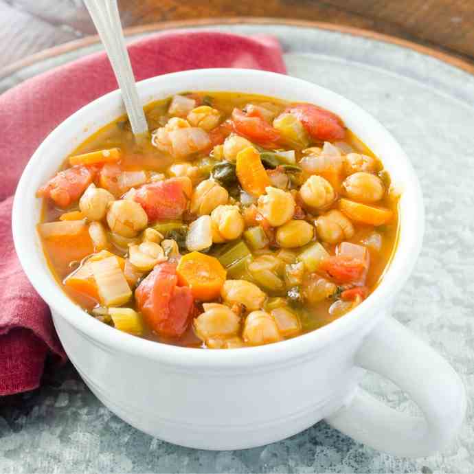 Vegan Italian Garbanzo Bean Soup