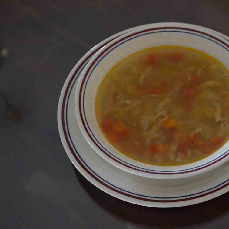 Winter Soup with Chicken and Vegetables