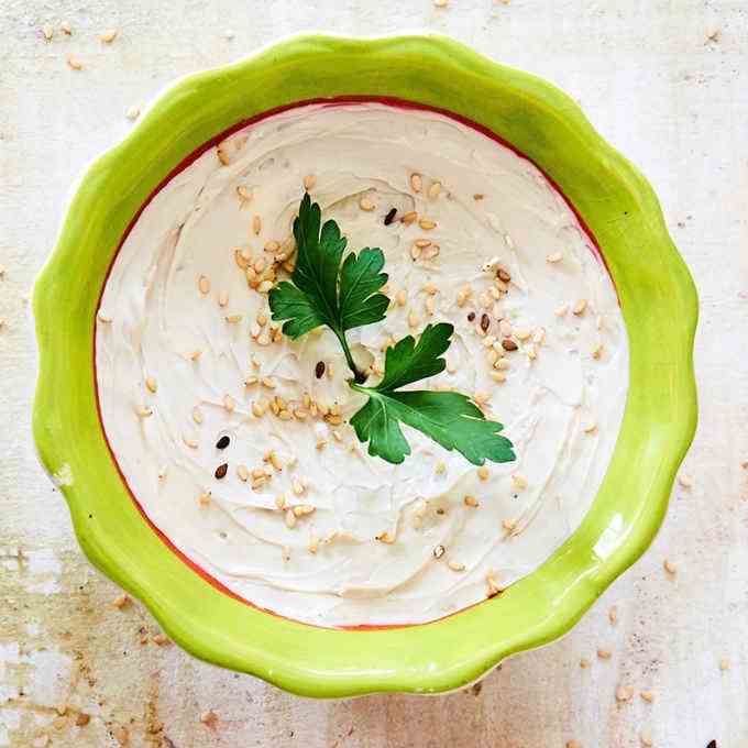 Cream Cheese Dip with Sesame and Soy Sauce