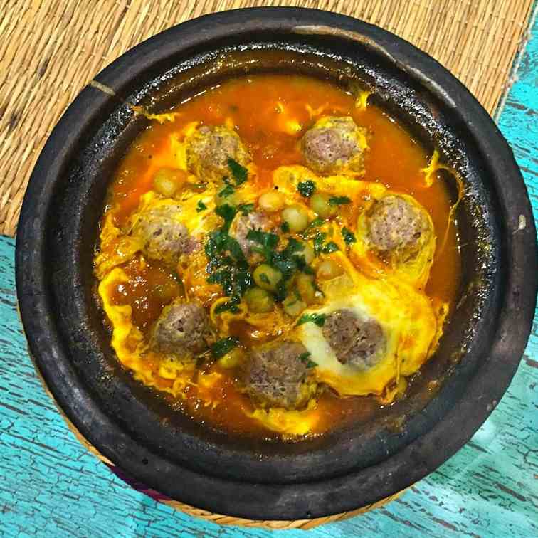 Moroccan Kefta Meatball Tagine
