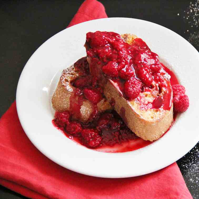 Rosewater & Raspberry French Toast