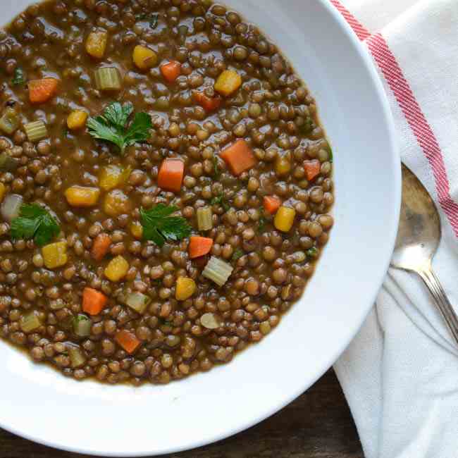 Hearty Lentil and Butternut Soup