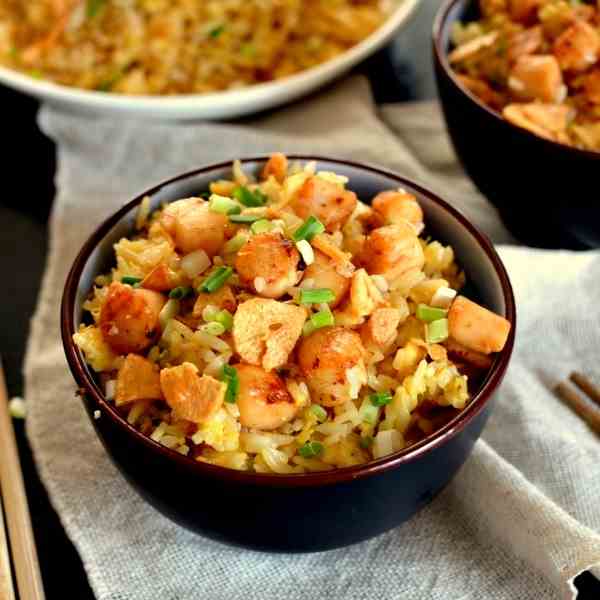 Scallop Fried Rice with XO Sauce 