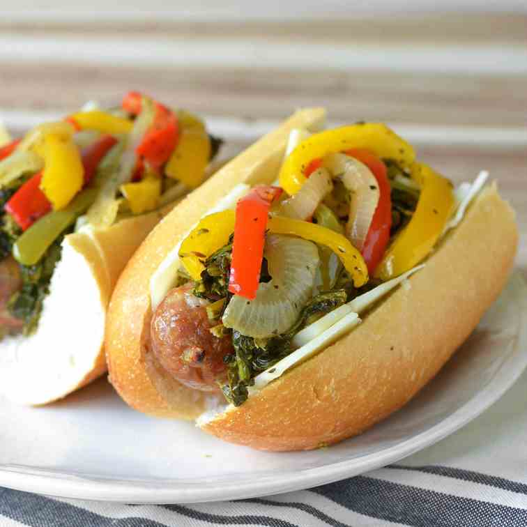 Sausage and Pepper Sandwich