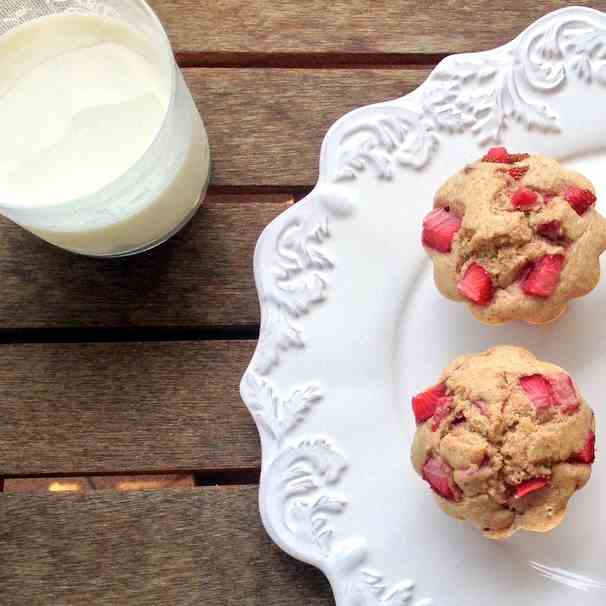 Strawberry Muffins with a hint of Mint