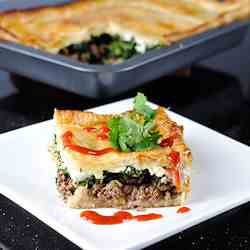 Beef, Spinach and Feta Pie