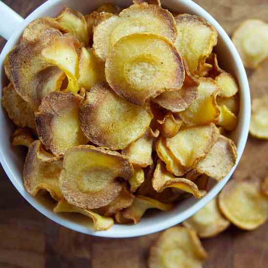 Baked Parsnip Chips