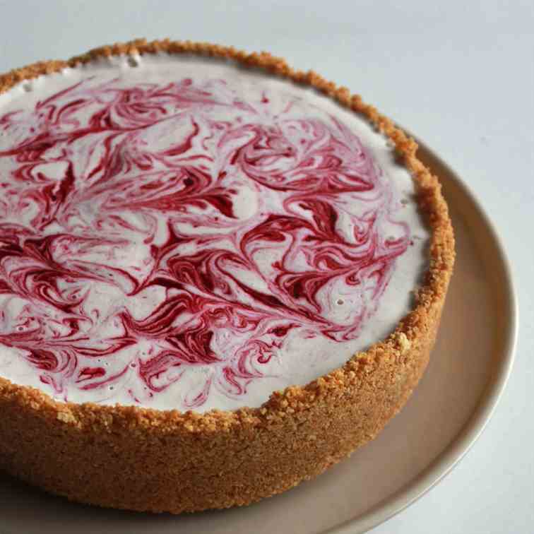 Raspberry Swirl Ice Cream Pie