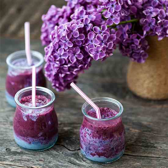 Lilac smoothie