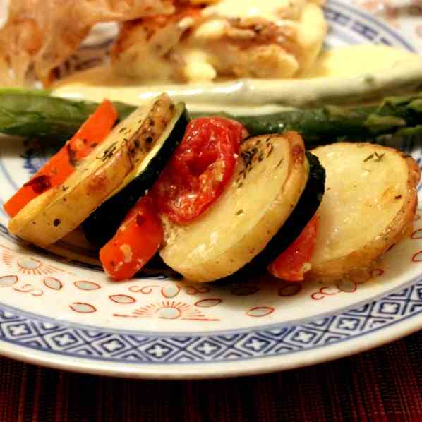 Potato and Vegetable au Gratin