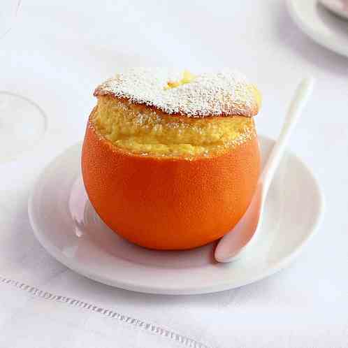 Orange Souffles in Orange Cups