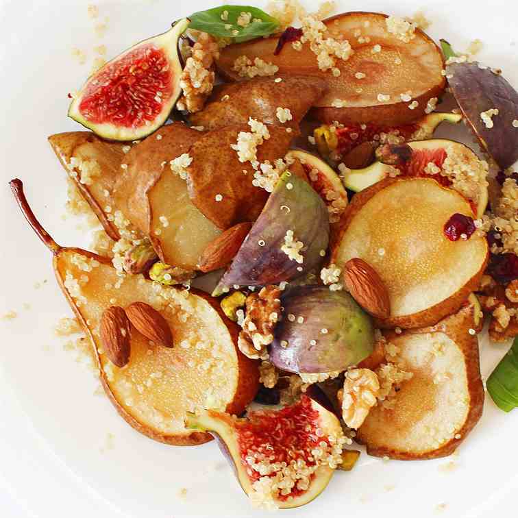 Fig - Pear Quinoa Salad