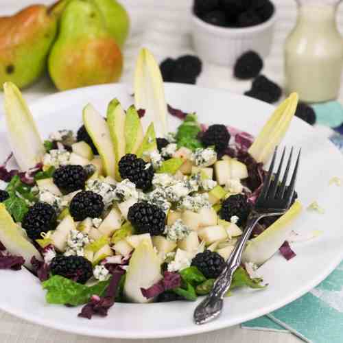 Pear, Blackberry and Blue Cheese Salad