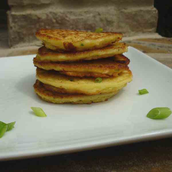Corn fritters with jalapeno