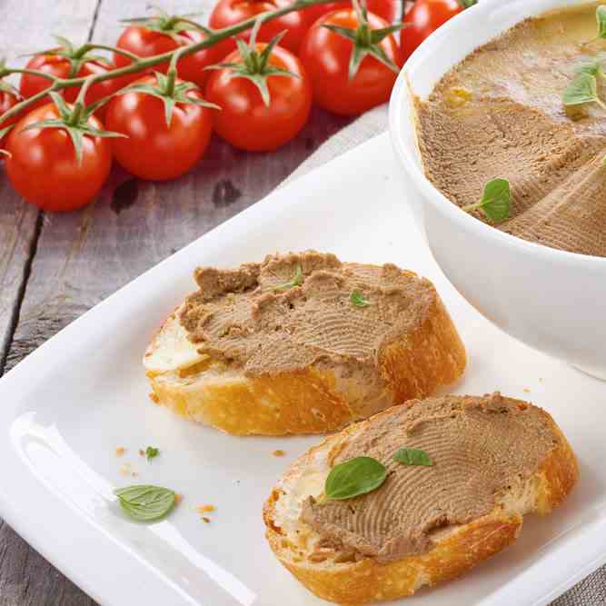 Smooth Chicken Liver Pate In One Pan