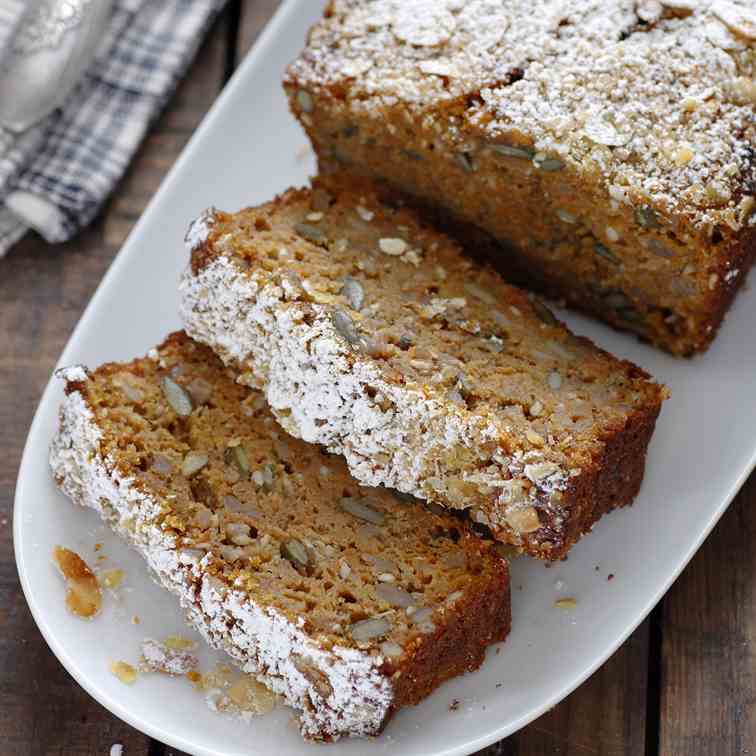 Carrot Bread with Coconut and Oats