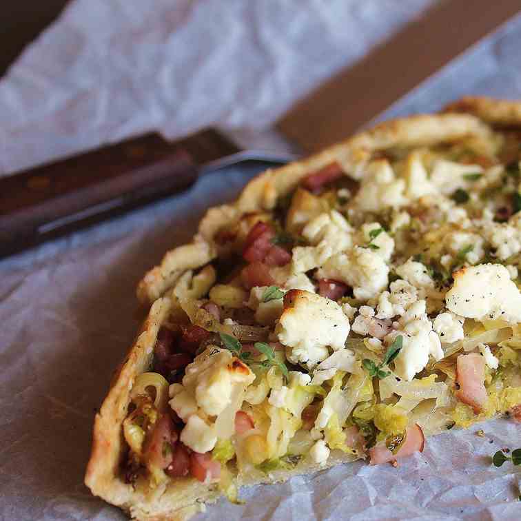Savory Brussels Sprouts Galette