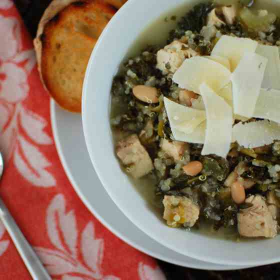 Quinoa, Kale, and Chicken Soup