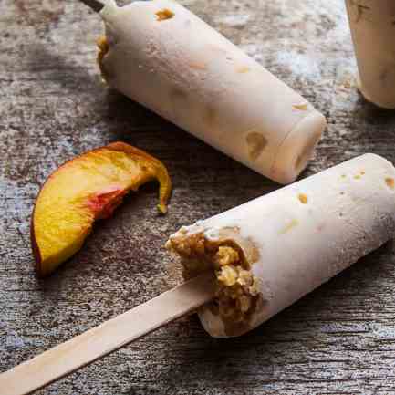 Peach Cheesecake Popsicles