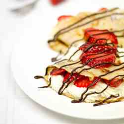 Strawberry & Cream Pancakes