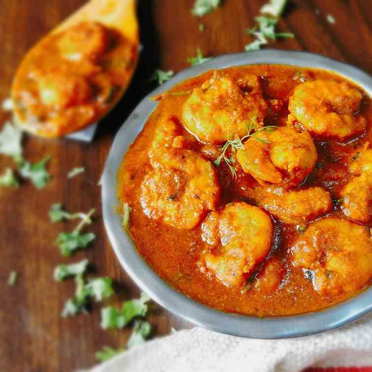 Prawn curry recipe - Indian style