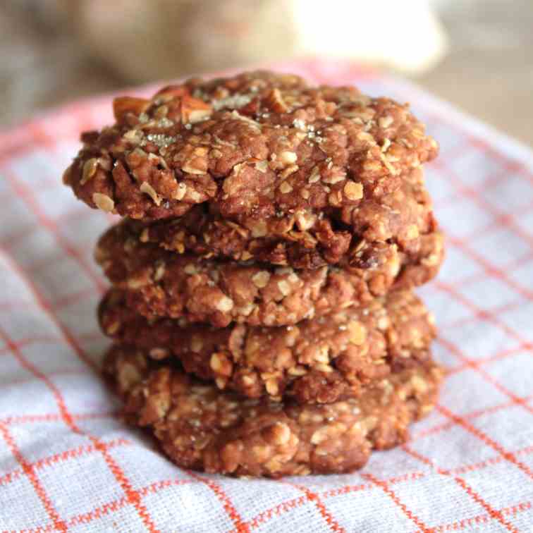 Nutty Chocolate Oat Cookies
