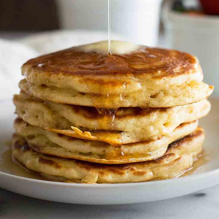 Fluffy Buttermilk Pancakes for Two