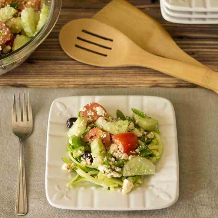 Greek Salad with Zoodles