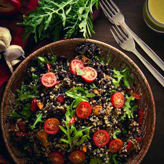 Moroccan-Style Black Rice Salad 
