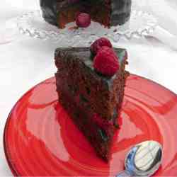 Chocolate and Raspberry Layer Cake