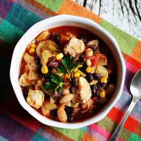 Chicken Chili with Black Beans & Corn