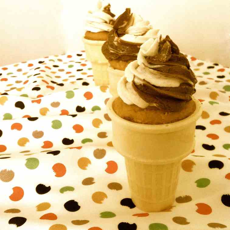 Paleo Twist Cone Cupcakes