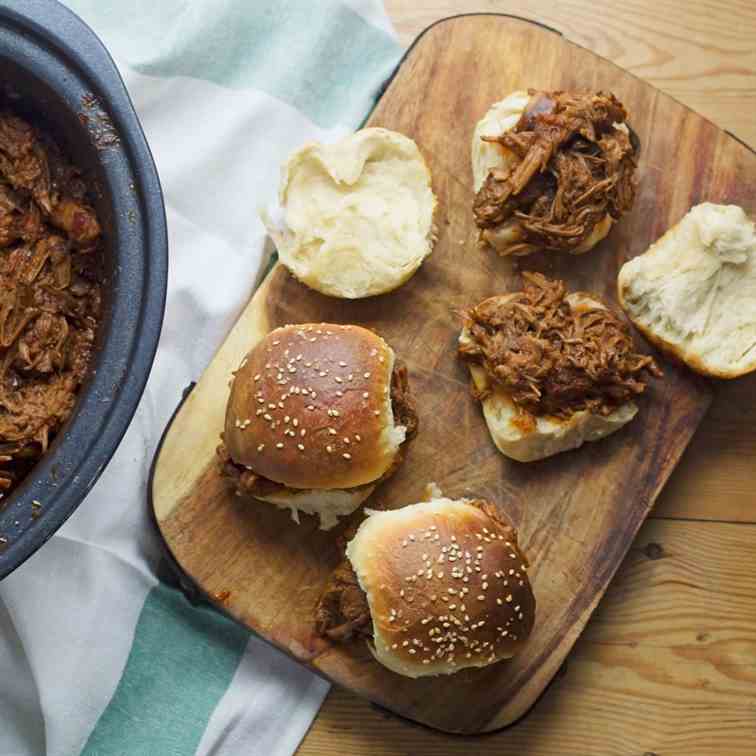 Spicy Slow Cooker Pulled Brisket