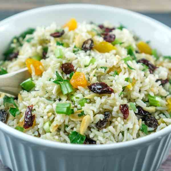 Rice Salad with Nuts - Dried Fruit