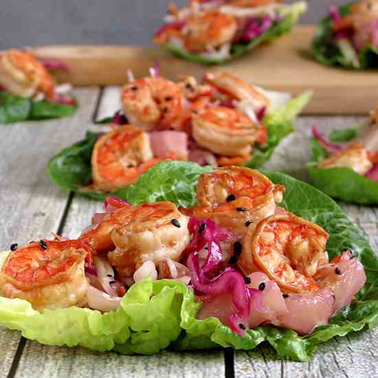 Shrimp Lettuce Wraps
