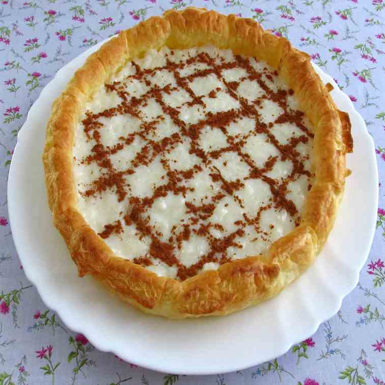Rice pudding pie - Food From Portugal