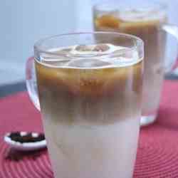 Iced Latte with Coffee Ice Cubes