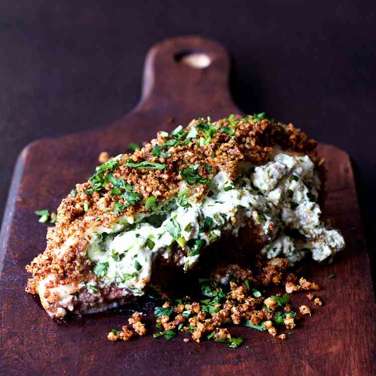 Green Chile Goat Cheese Stuffed Chicken