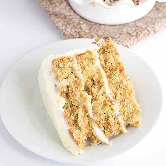 Pineapple Carrot Cake with Cream Cheese Fr
