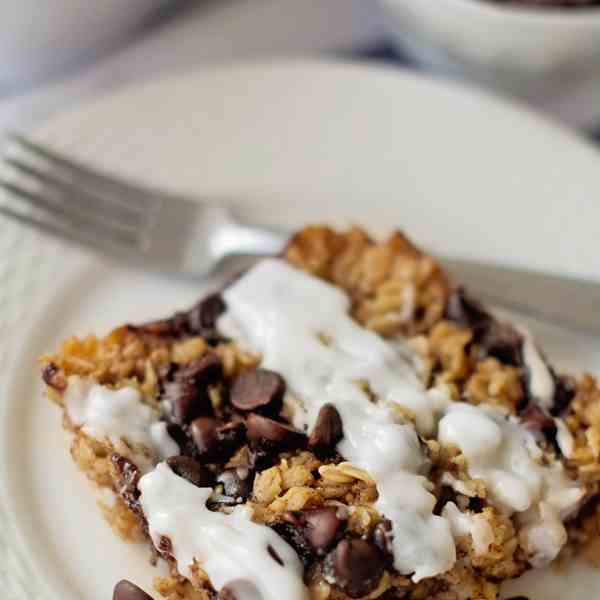 Baked Chocolate Chip Cookie Oatmeal