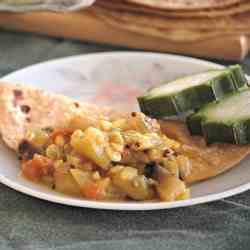 Curried Ridgegourd Squash