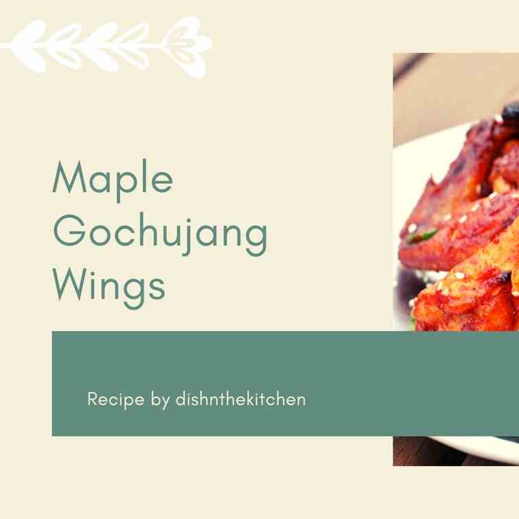 Korean Maple Gochujang Wings