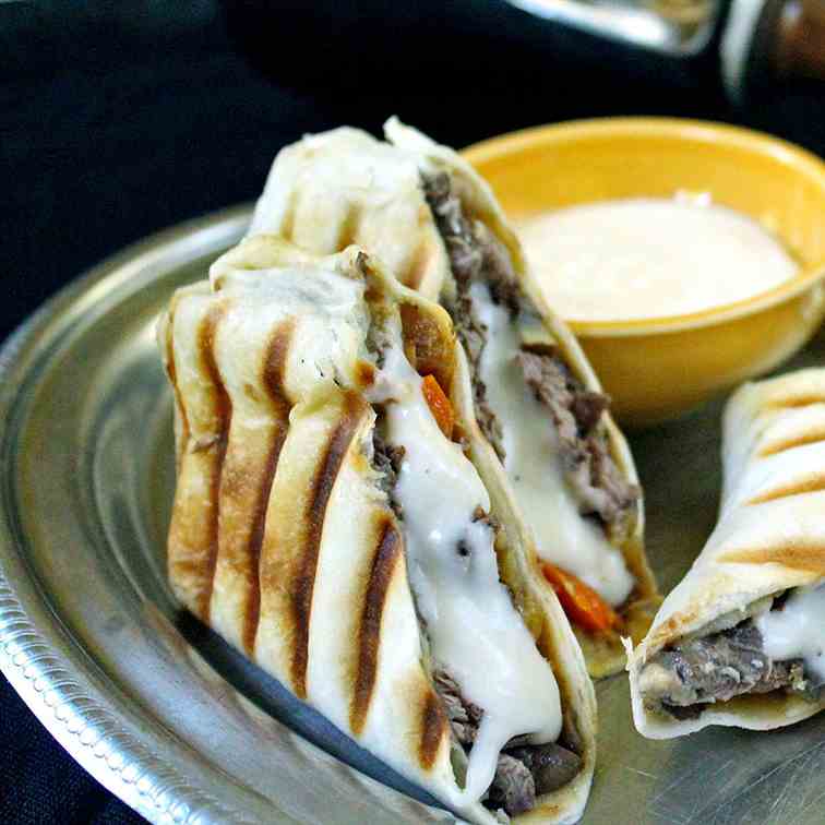 Philly Cheese Steak Wraps