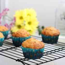 Carrot, Coconut, Apple Muffins 