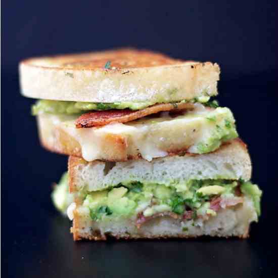 Guacamole Bacon Grilled Cheese