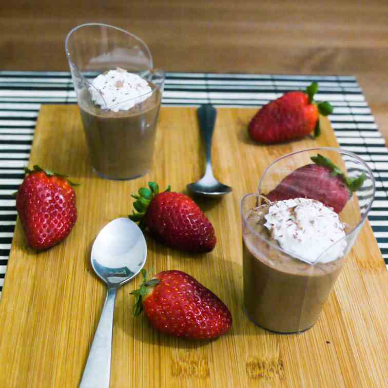 Easy Chocolate Mousse for two on Valentine