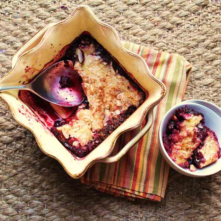 Mixed Berry Spoon Cake