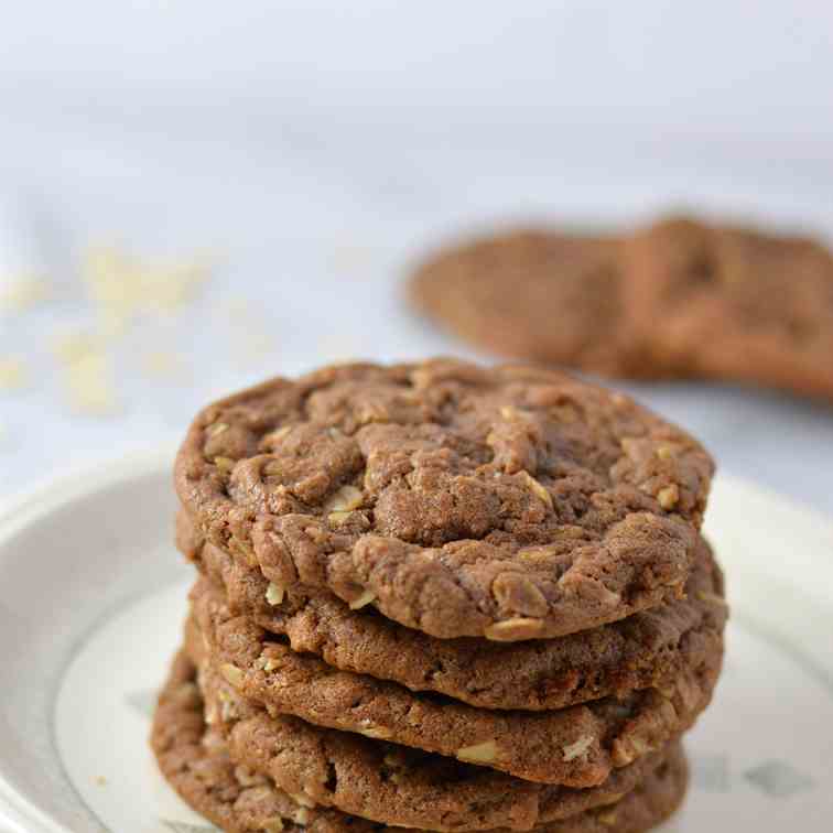 Oatmeal Nutella Cookies